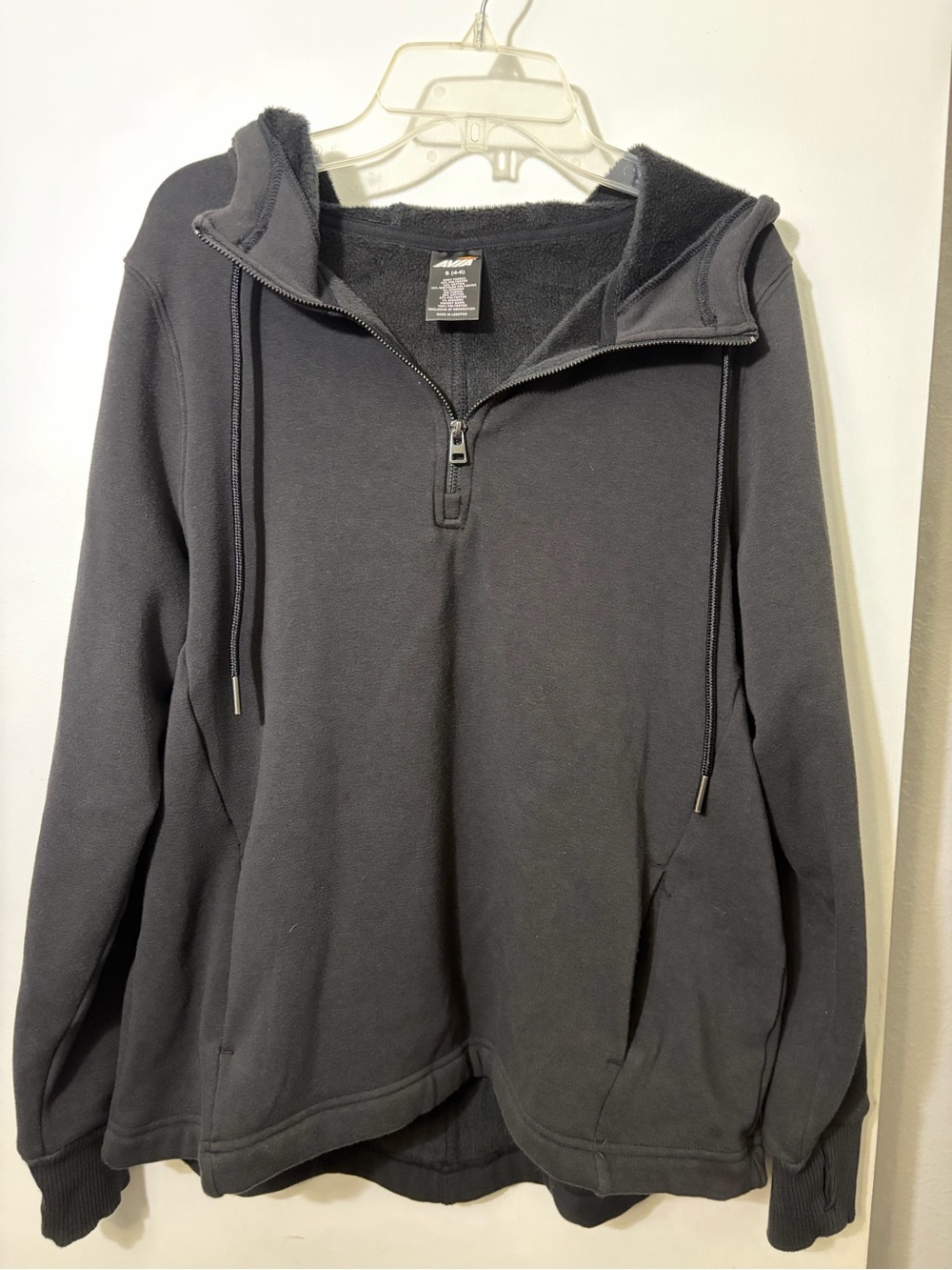 Women’s Avia black quarter zip hoodie  small.